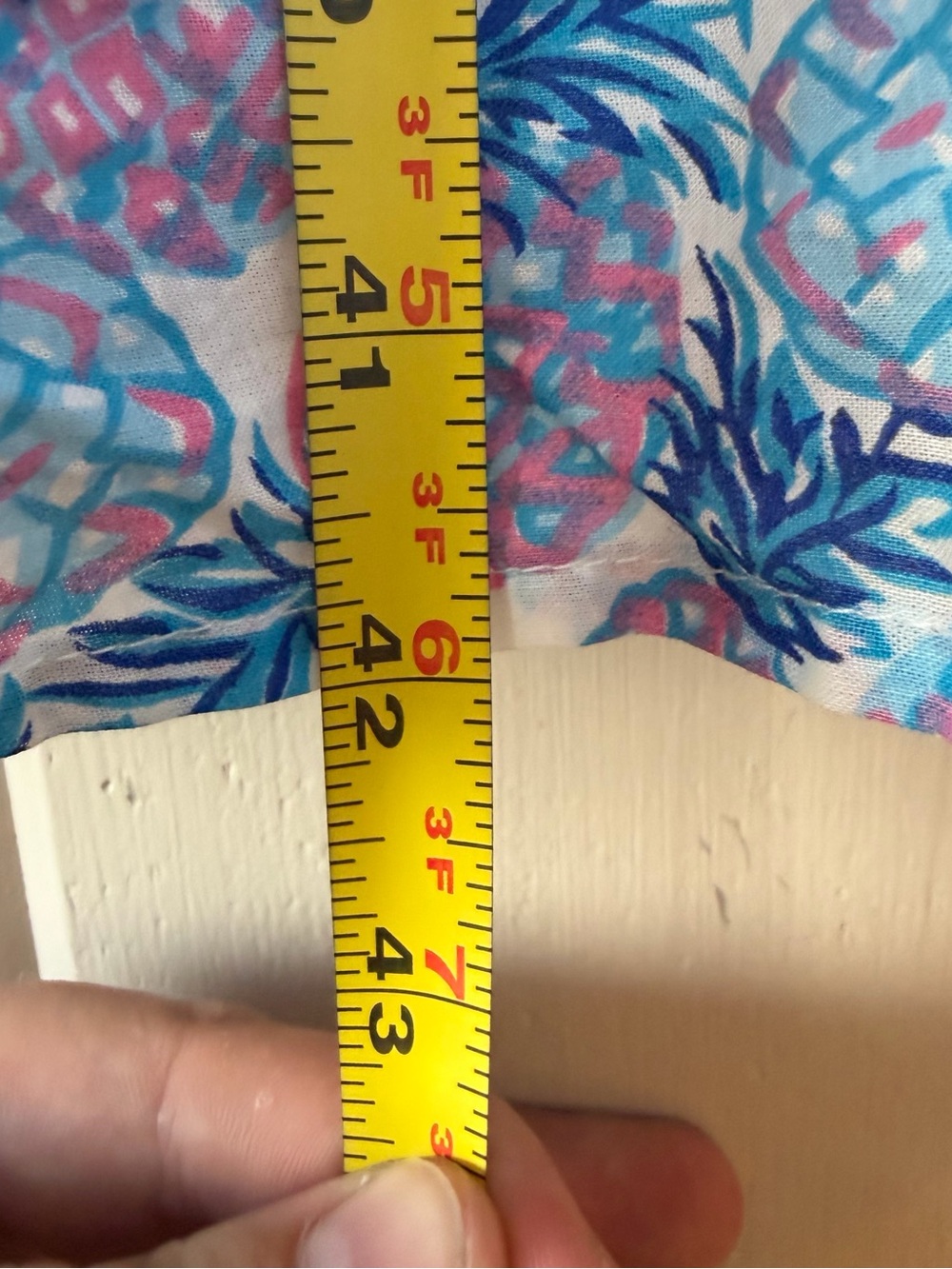 NWOT Simply Southern Blue and Pink Pineapple Print Tiered Sundress, Size Small - Picture 7 of 7